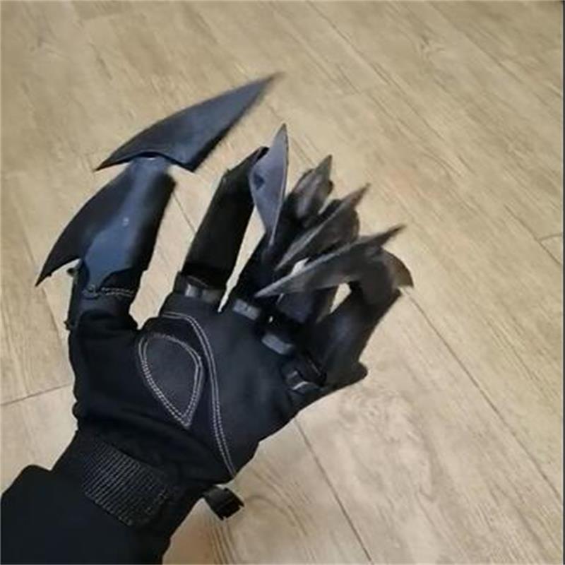 Black Dragon Claws Joints Flexible And Changeable Gloves Toys Halloween Role-Playing Horror Ghost Hand Props