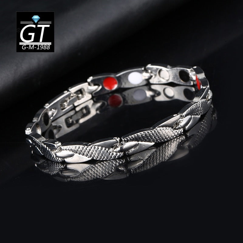 Men's 7mm dragon pattern bracelet - SkyeDragon Gifts