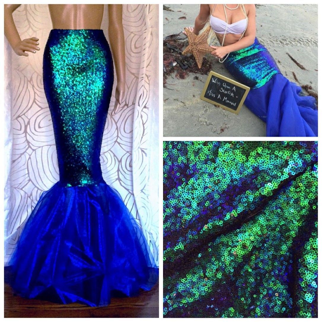 Mermaid Tail Costume for Halloween Cosplay Fantasy Ball - SkyeDragon Gifts
