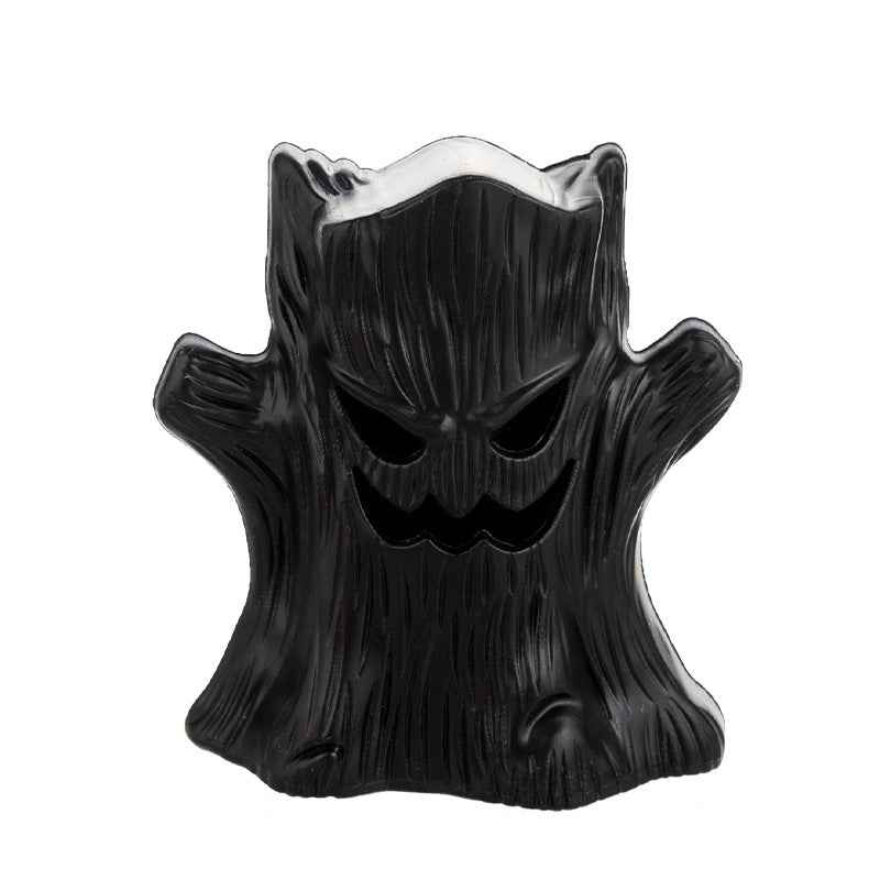 Halloween Decorative Glowing Ghost Tree Decoration, Halloween Night Atmosphere Party Scene Setup Prop Candle Light