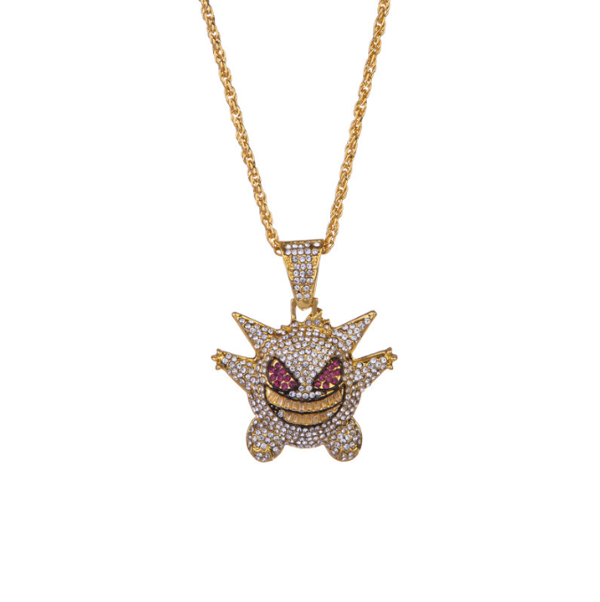 Personalized cartoon cartoon, fairy Geng ghost pendant necklace Baokemeng diamond necklace jewelry