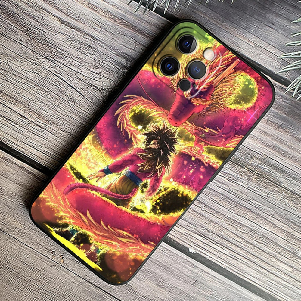 IPhone Japanese Dragon Ball phone case okuG suitable for 15dg new black back cover - SkyeDragon Gifts
