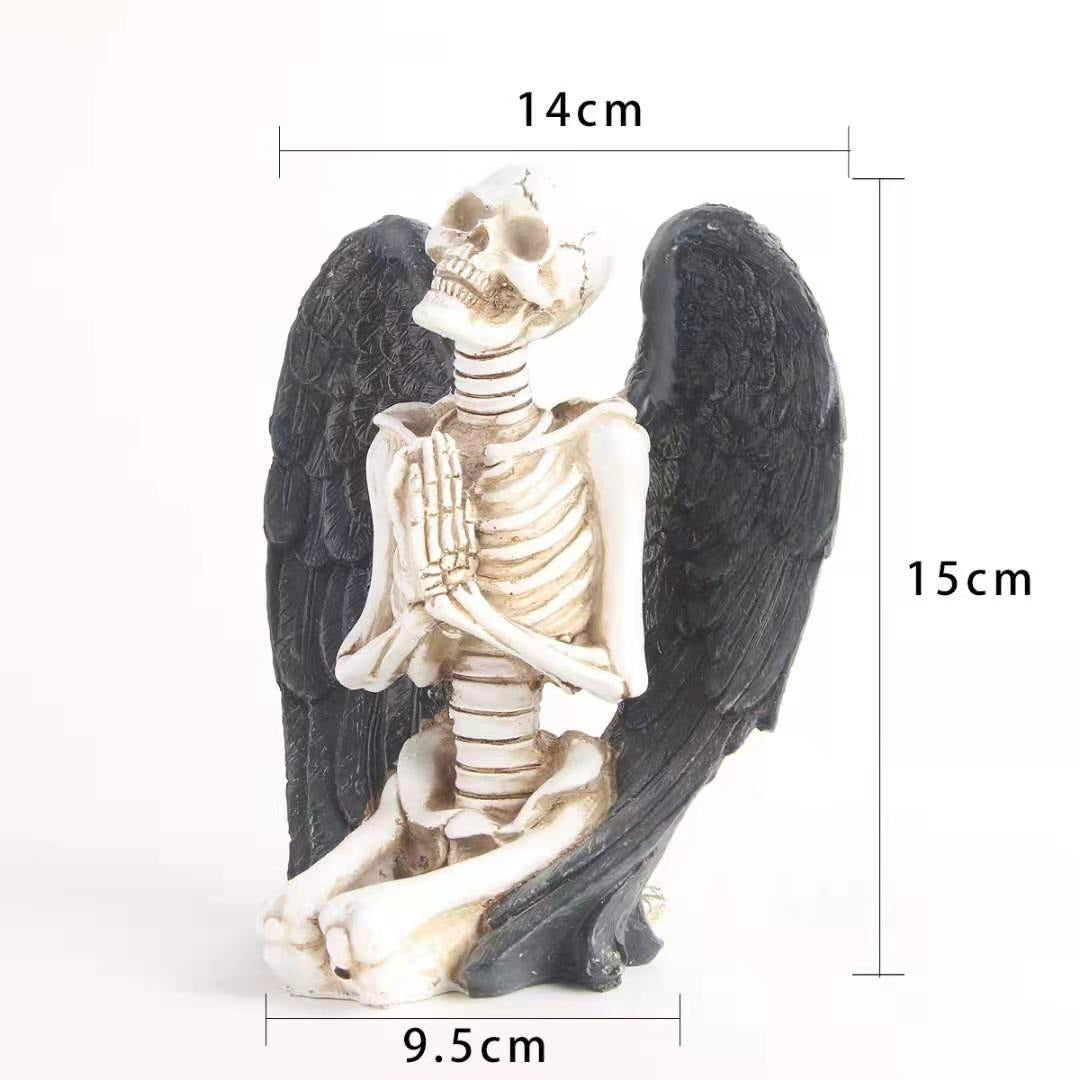 Angel Wing Skull Crafts Personalized Resin Skull Ornament