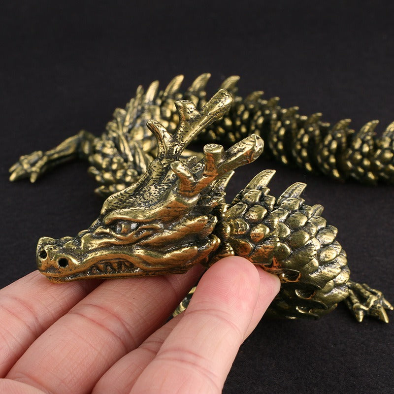 Antiques Do Old 3D Living Dragon Decoration Exhibition Hall Senior Decoration Zodiac Dragon Crafts Collection - SkyeDragon Gifts