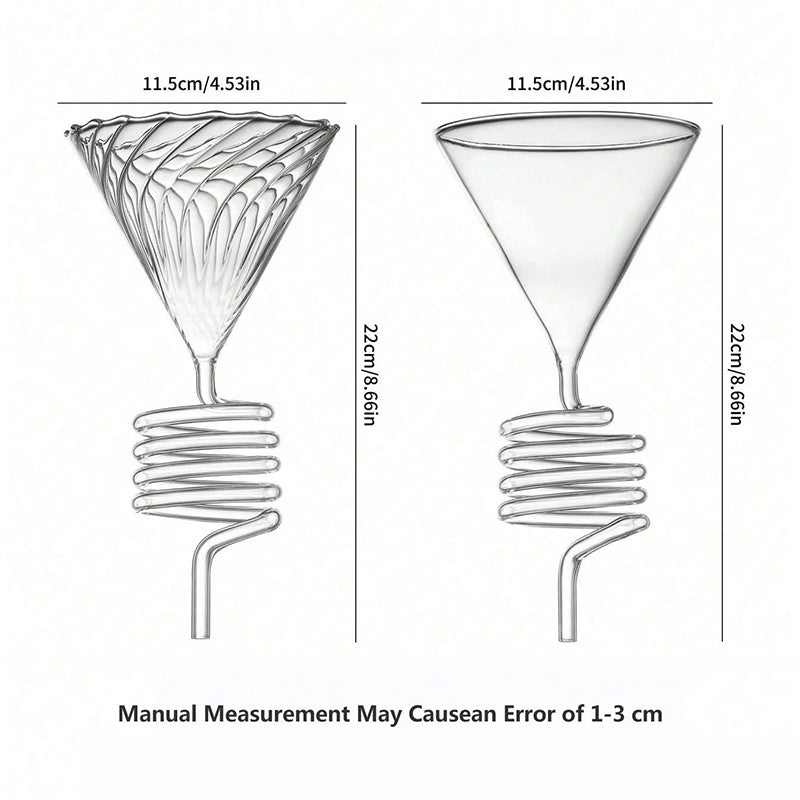 Spiral Cooling Pour Over Coffee Dripper Stand And Filter Holder