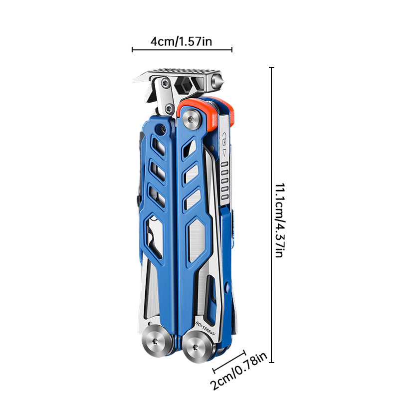 Compact Folding Multi-Tool with Pliers & Blade, Portable Camping & Vehicle Emergency Tool - SkyeDragon Gifts