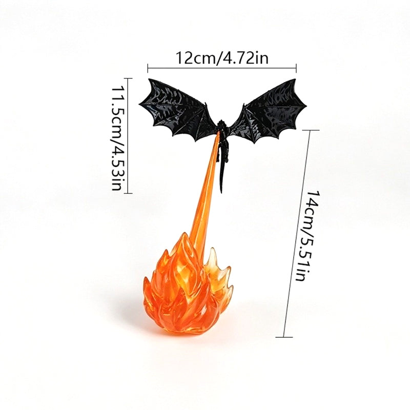 3D Flying Dragon LED Bookend Light Fantasy Bookshelf Decor Gift