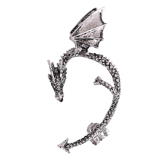 Creative Earrings Fashion Hipster Retro Dragon Earrings Ear Clips Without Pierced Earrings - SkyeDragon Gifts