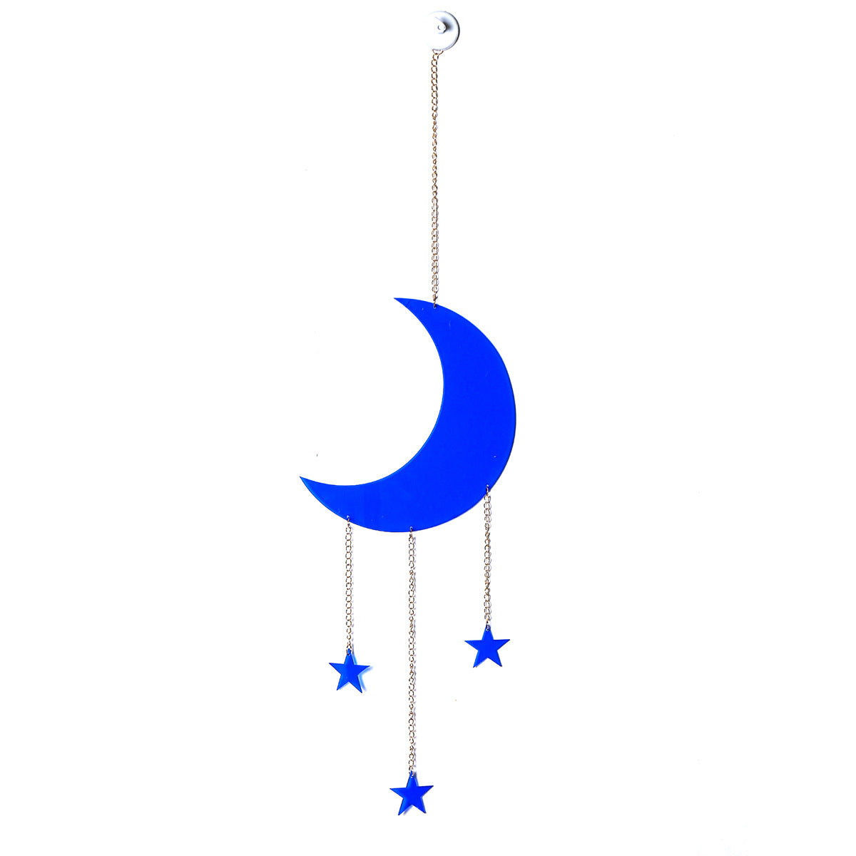 Acrylic Blue Fantasy Moon Chain Wall Hanging Decoration - SkyeDragon Gifts