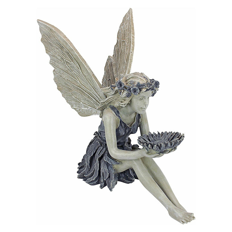 Sunflower Fairy Statue Resin Ornament New Garden Decoration Angel Resin Ornament Crafts