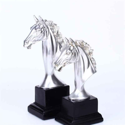 Sports resin crafts, horse head trophies, gifts, office decorations, personalized hallway items