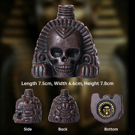 Aztec Death Whistle – Realistic Screaming Skull Sound Effect, Spooky Resin Prop for Halloween Pranks & Party Favors