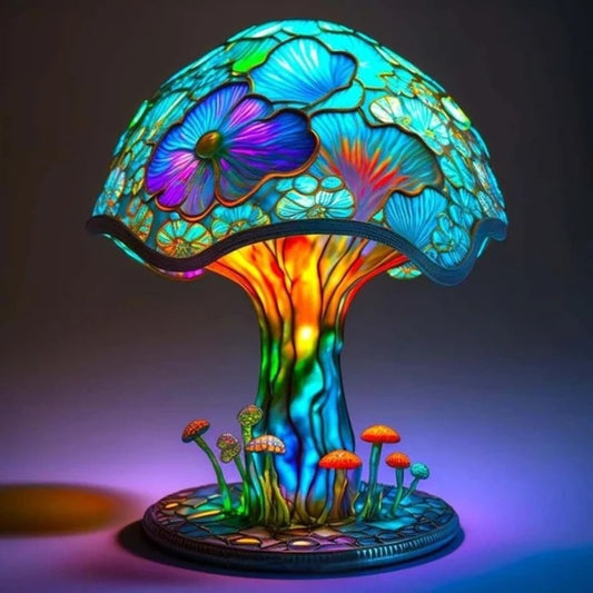 Magic Illusion Mushroom Lamp Decoration Decoration Decoration Home USB Connection Light Bulb Design Mushroom Dark Decoration - SkyeDragon Gifts