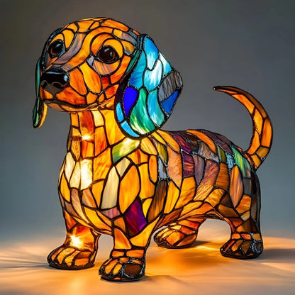 Dachshund Lamp - Bigfoot Lamp Resin Statue LED Decorative Light - SkyeDragon Gifts