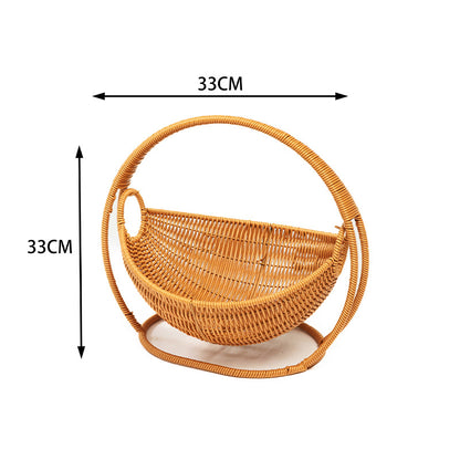 Rattan Cat Bed & House - Waterproof Wicker Cat Cave, Indoor Cat Hammock & Basket Set - SkyeDragon Gifts