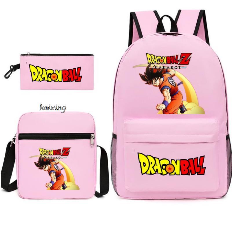 Youth Dragon Ball Backpack Student Shoulder Bag Travel Bag 3-Piece Set - SkyeDragon Gifts