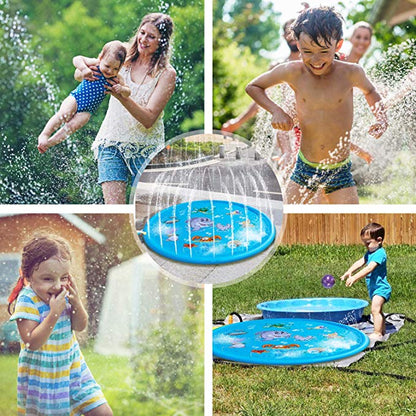 170 CM Summer Children's Baby Play Water Mat Games Beach Pad Lawn Inflatable Spray Water Cushion Toys Outdoor Tub Swiming Pool - SkyeDragon Gifts