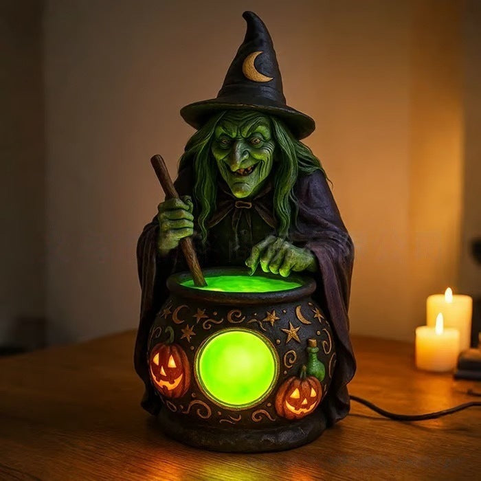 Halloween Witch Lamp Decorative Table Light for Halloween Decoration - SkyeDragon Gifts
