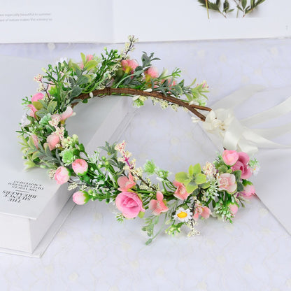 Floral Bride Headband Sweet Flower Hair Accessories For Weddings