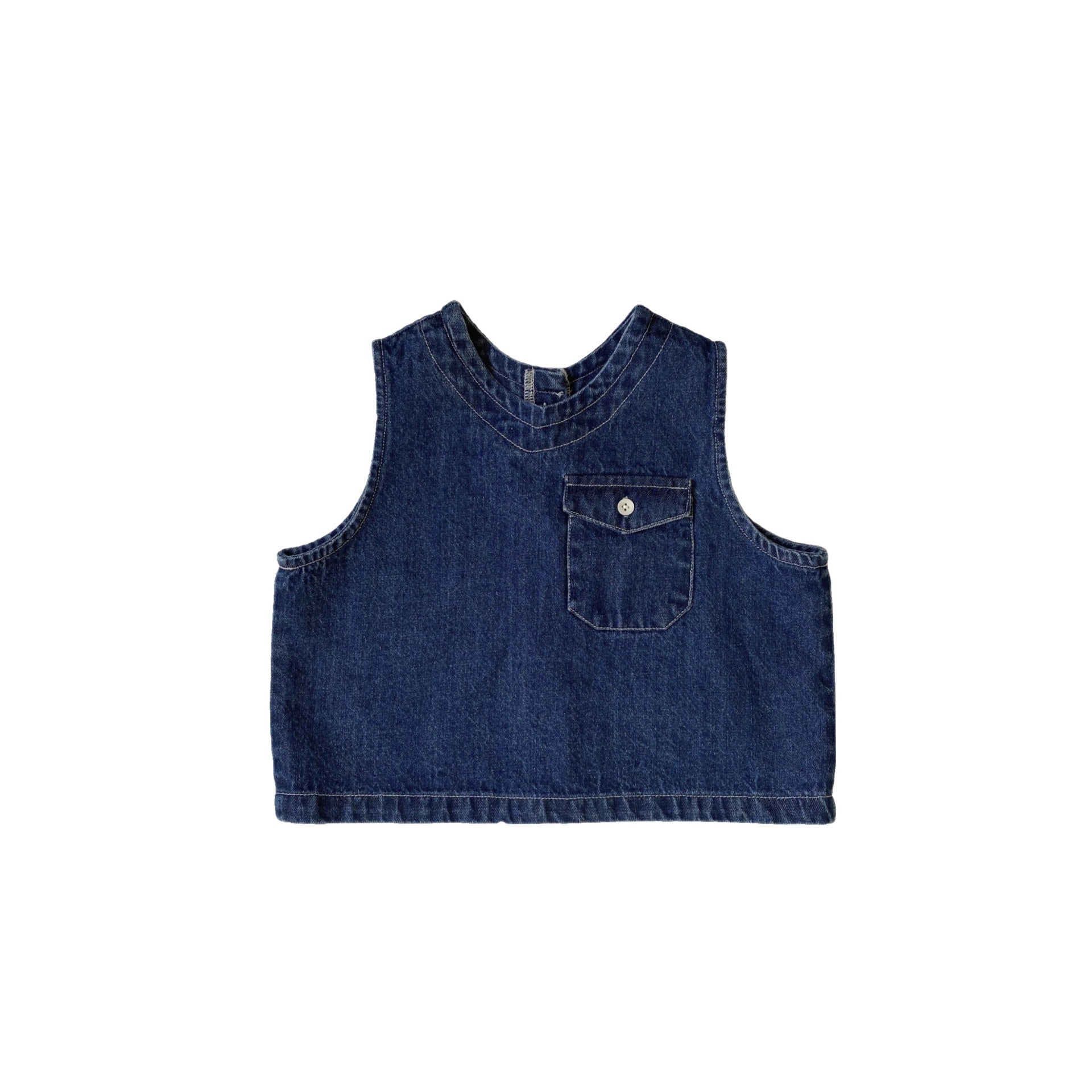 Sleeveless soft denim vest - SkyeDragon Gifts