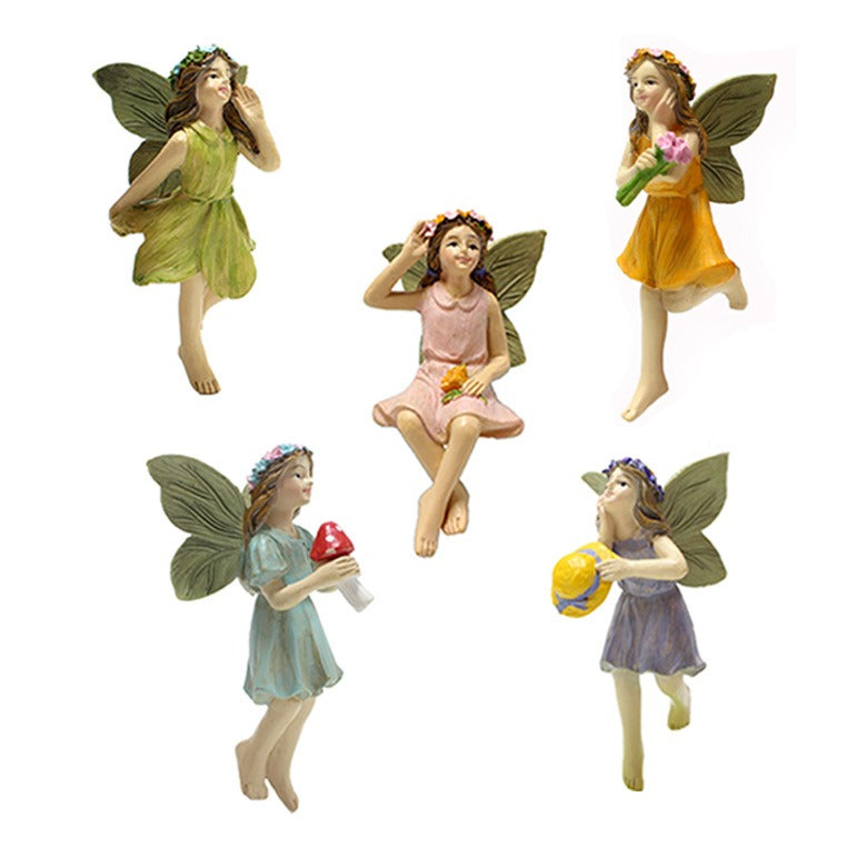 Flower Fairy Pendant Creative Resin Fairy Statue Decoration Courtyard