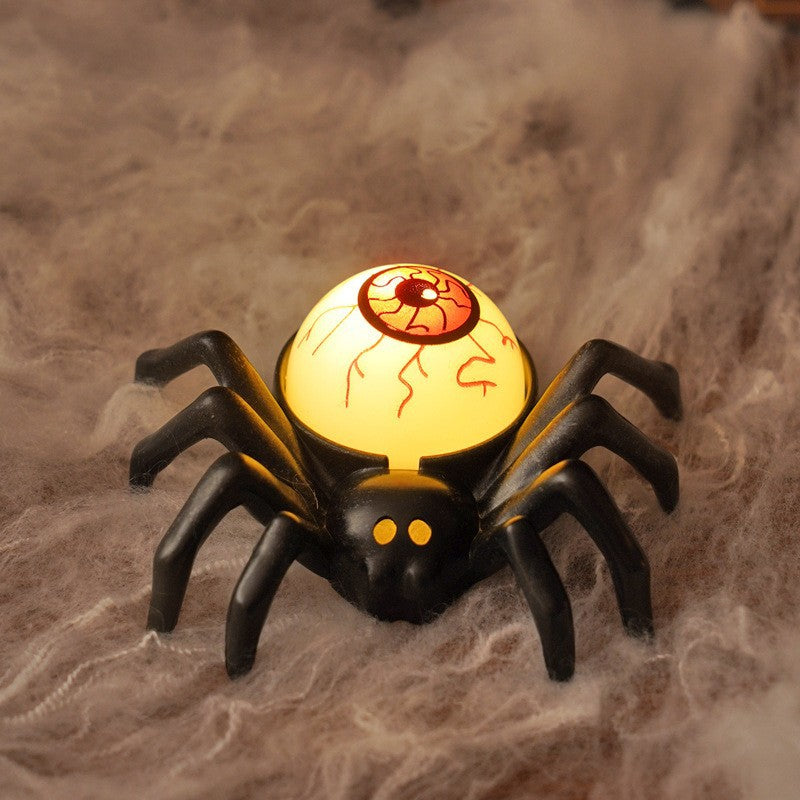 Halloween Spider LED Electronic Candle Light, Fake Spider Night Light, Party Horror Atmosphere Prop Lamp - SkyeDragon Gifts