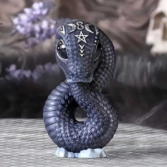 Halloween Witch Black Cat Resin Decoration Figurine Magical Mysterious Atmosphere Design Decorative Ornament - SkyeDragon Gifts
