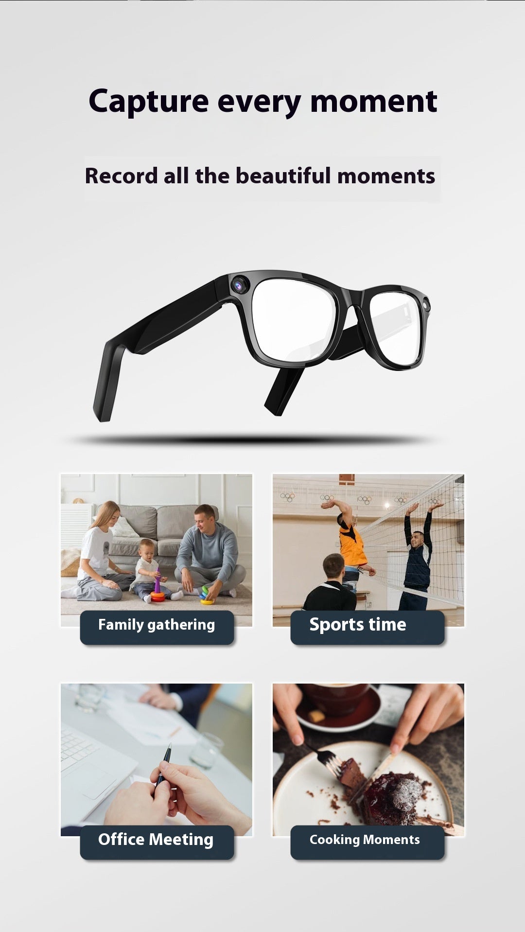 AI Camera Smart Glasses - SkyeDragon Gifts