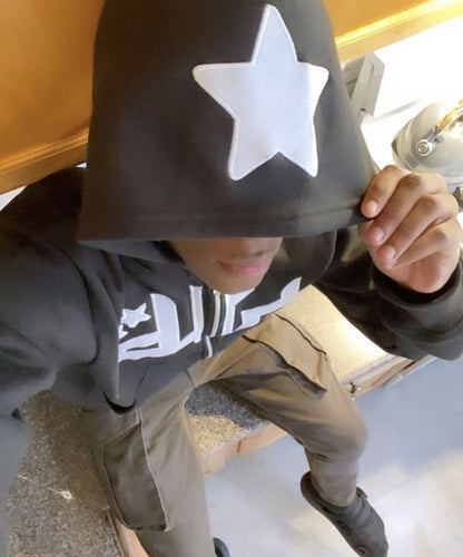 Star Printed Zip Up Hoodies - SkyeDragon Gifts