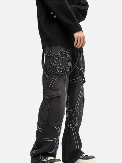 Spider Denim Pants - SkyeDragon Gifts