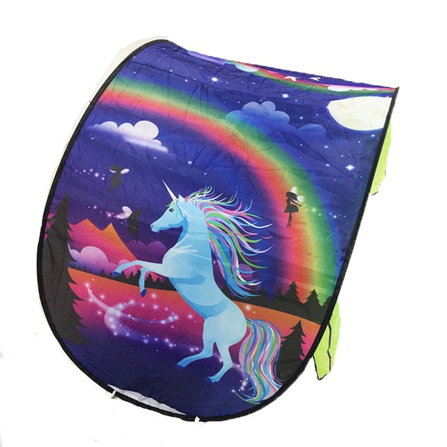 Toys Baby Pop Up Bed Tent Fantasy Cartoon Snowy Foldable Playhouse Comforting Sleeping Toys for Kids - SkyeDragon Gifts