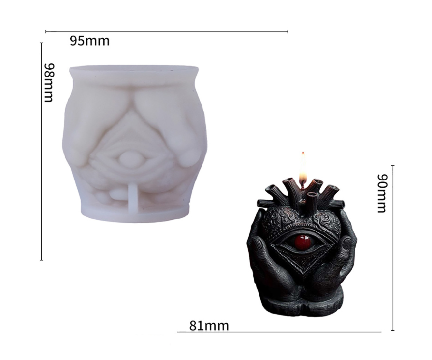 DIY Mystic Eye Scented Candle 3D Dark Hand-Held Eye Shape Decorative Ornament Silicone Mold - SkyeDragon Gifts