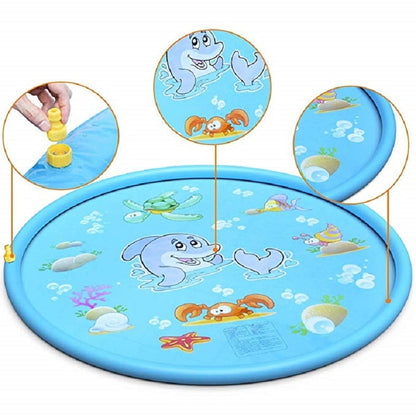 170 CM Summer Children's Baby Play Water Mat Games Beach Pad Lawn Inflatable Spray Water Cushion Toys Outdoor Tub Swiming Pool - SkyeDragon Gifts