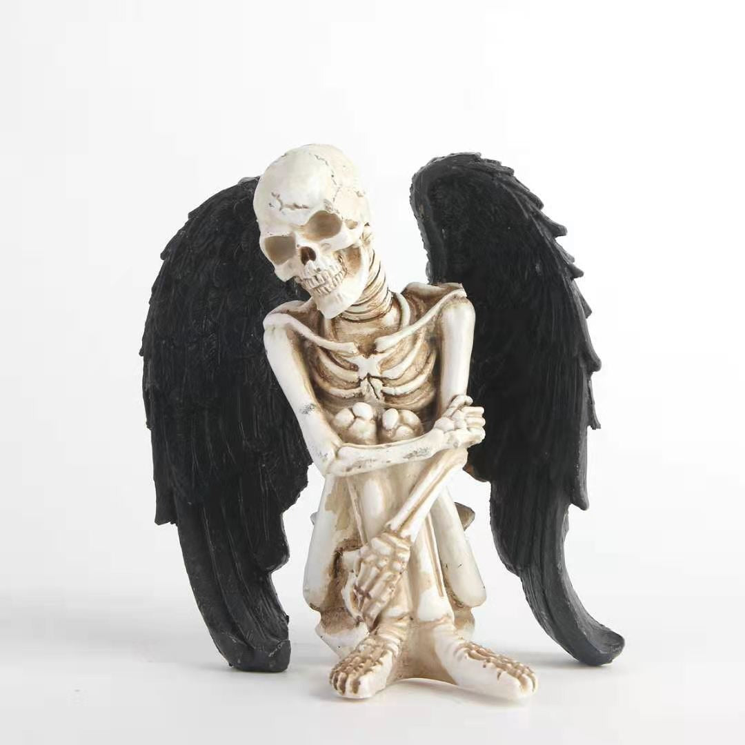 Angel Wing Skull Crafts Personalized Resin Skull Ornament