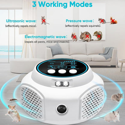 360° Ultrasonic Pest Repeller, High Power Indoor Rodent & Insect Repeller, Safe Plug-in Mosquito & Mouse Control - SkyeDragon Gifts