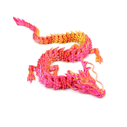 3D Printed Dragon Ornament Chinese Dragon Cross-border Dragon Egg 3D Printed Articulated Dragon Toy Figurine Gift Craft - SkyeDragon Gifts