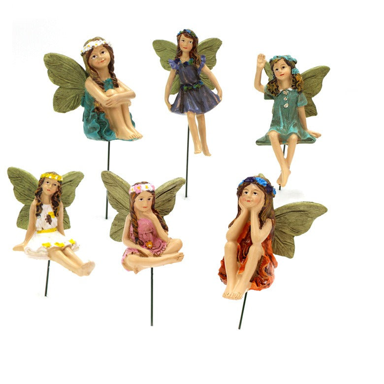Fairy resin bonsai elf plugin decoration