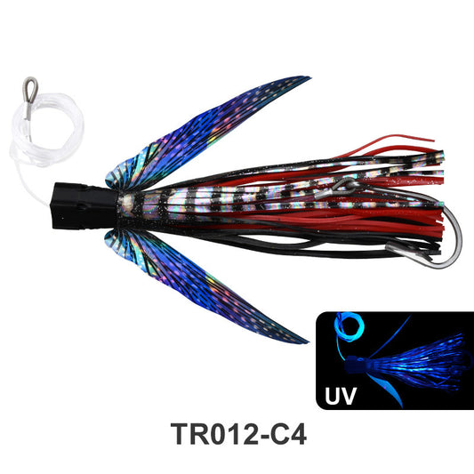 Squid Shape Trolling Lure – 225mm 77g Large Soft Fishing Bait, Deep Sea Boat Trolling Jig for Tuna & Pelagic Species - SkyeDragon Gifts