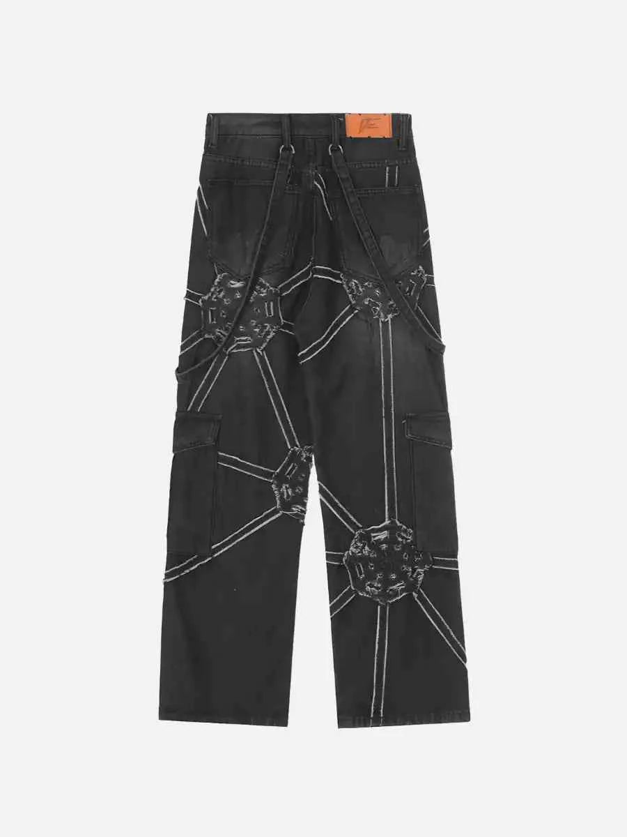 Spider Denim Pants