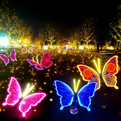 Automatic Fluttering Butterfly Lights with Realistic Wings | LED Fairy Decor for Wedding & Party