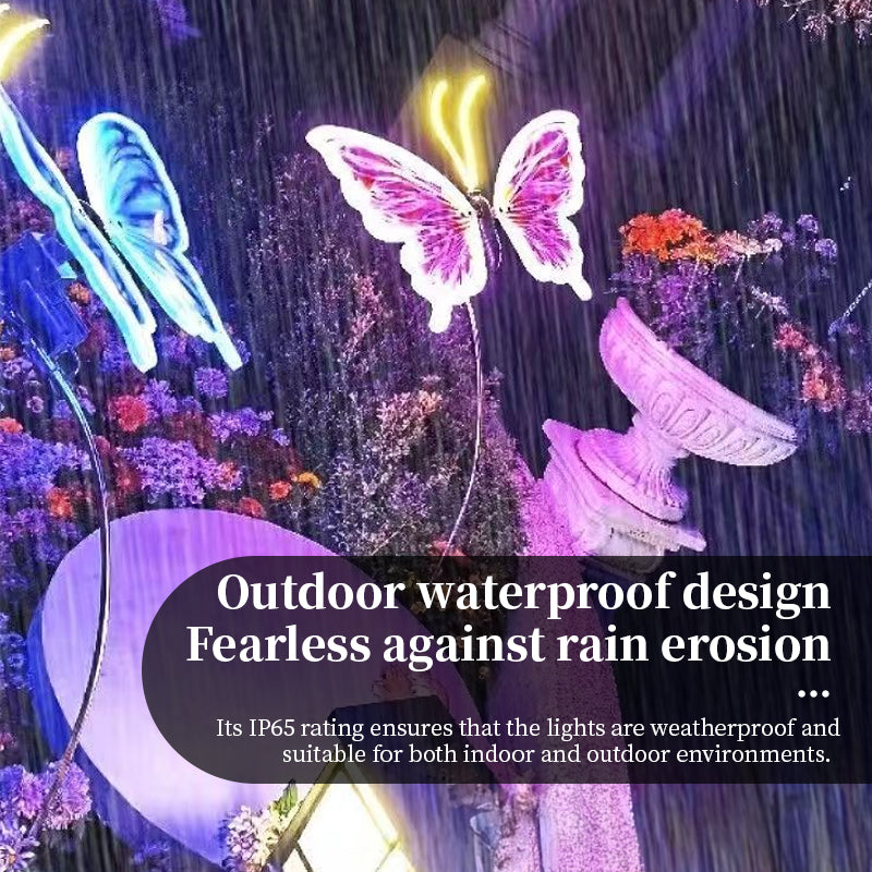 Automatic Fluttering Butterfly Lights with Realistic Wings | LED Fairy Decor for Wedding & Party