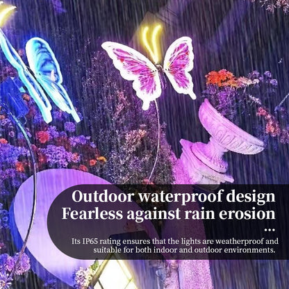 Automatic Fluttering Butterfly Lights with Realistic Wings | LED Fairy Decor for Wedding & Party