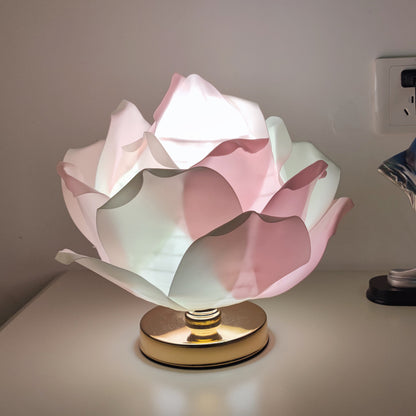 Creative Large Rose Flower Lamp Lotus Lamp for Girl's Bedroom, Romantic Atmosphere Wedding Decoration Bedside Table Lamp - SkyeDragon Gifts