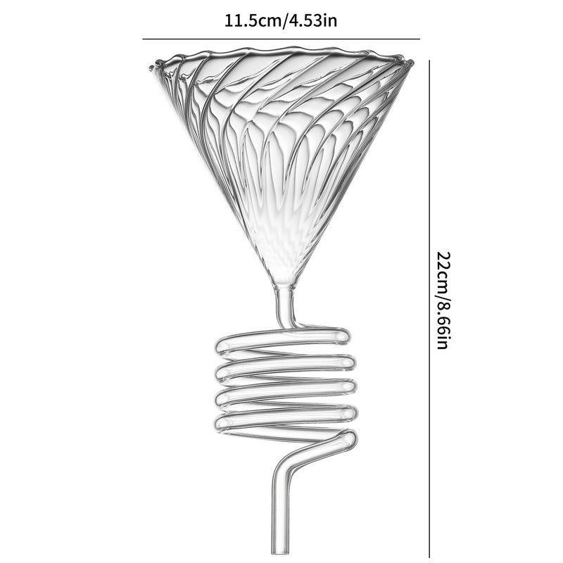 Spiral Cooling Pour Over Coffee Dripper Stand And Filter Holder