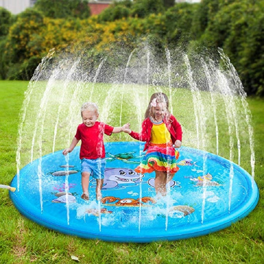 170 CM Summer Children's Baby Play Water Mat Games Beach Pad Lawn Inflatable Spray Water Cushion Toys Outdoor Tub Swiming Pool - SkyeDragon Gifts