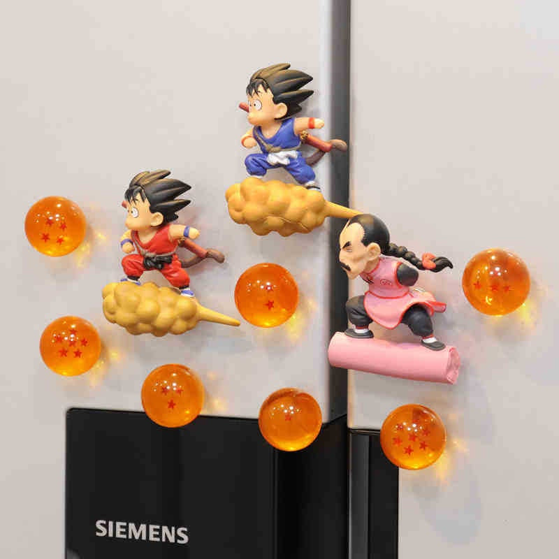 Dragon Ball Fridge Magnet Creative Transparent Sphere Strong Magnetic Note Sticker
