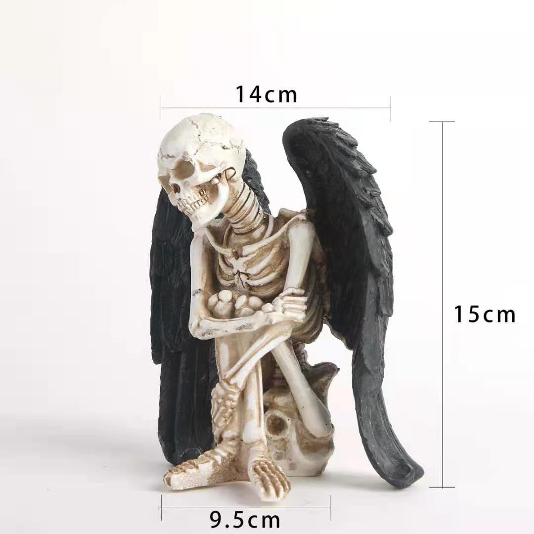 Angel Wing Skull Crafts Personalized Resin Skull Ornament