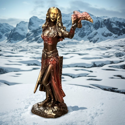 Goddess Holding Eagle Statue Resin Mythology Home Decor Gift