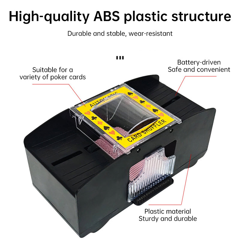3 - sec Silent ABS Card Shuffler for Games , silent, made of ABS. For poker, board and family games. - SkyeDragon Gifts