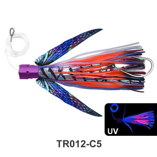 Squid Shape Trolling Lure – 225mm 77g Large Soft Fishing Bait, Deep Sea Boat Trolling Jig for Tuna & Pelagic Species - SkyeDragon Gifts